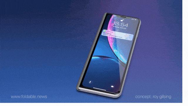 苹果折叠iPhone渲染图再曝光苹果折叠iPhone渲染图再曝光，技术与设计的未来融合